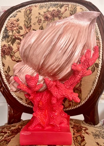 Kırmızı Mercan Figürlü Dekoratif Biblo - Görsel 11