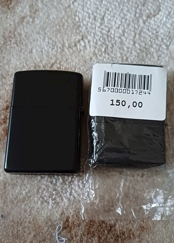 Siyah zippo çakmak - Görsel 2