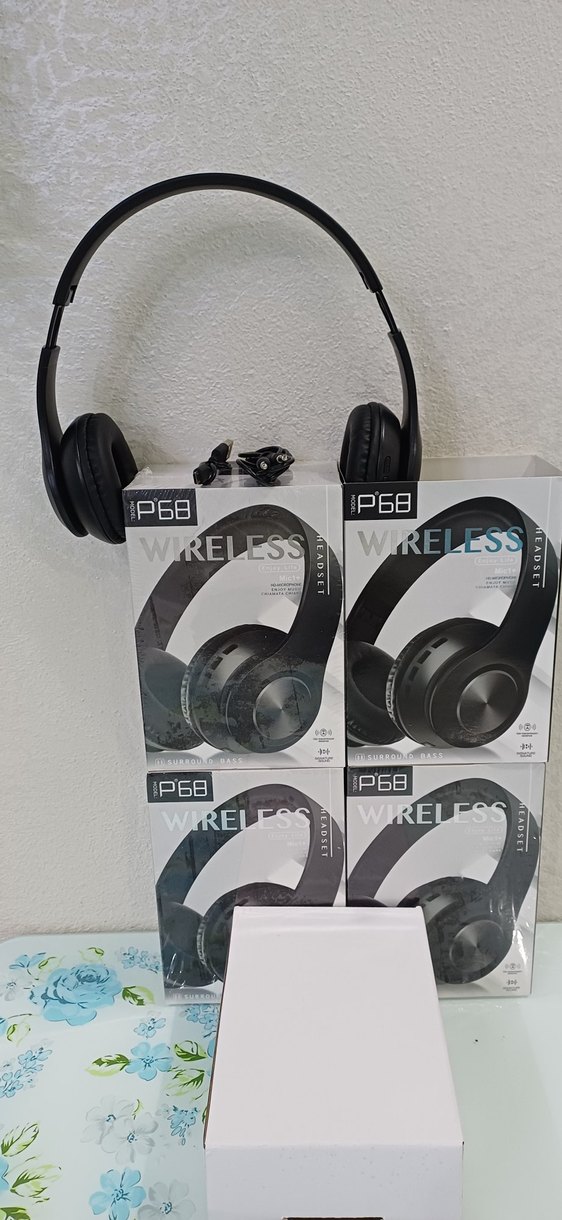 Beyaz Kablosuz P68 Kulaklık  Bluetooth lu - Görsel 5