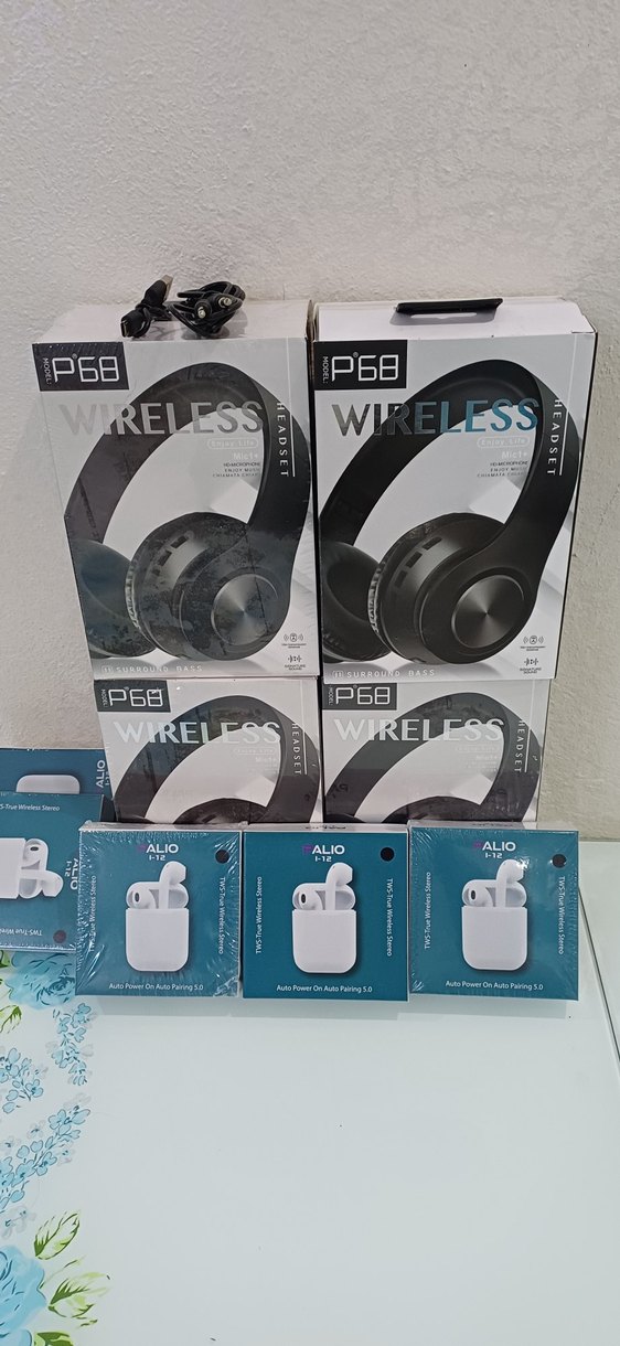 Beyaz Kablosuz P68 Kulaklık  Bluetooth lu - Görsel 2