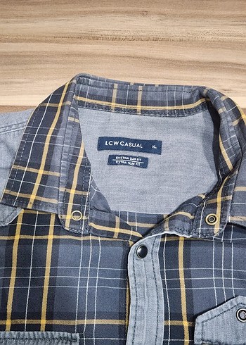 Gri Ekoseli Erkek Gömleği (XL-Slim Fit) - Görsel 2