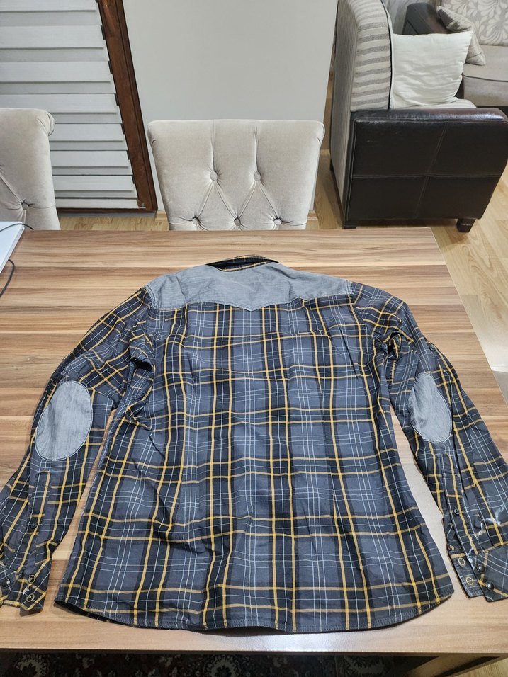 Gri Ekoseli Erkek Gömleği (XL-Slim Fit) - Görsel 3