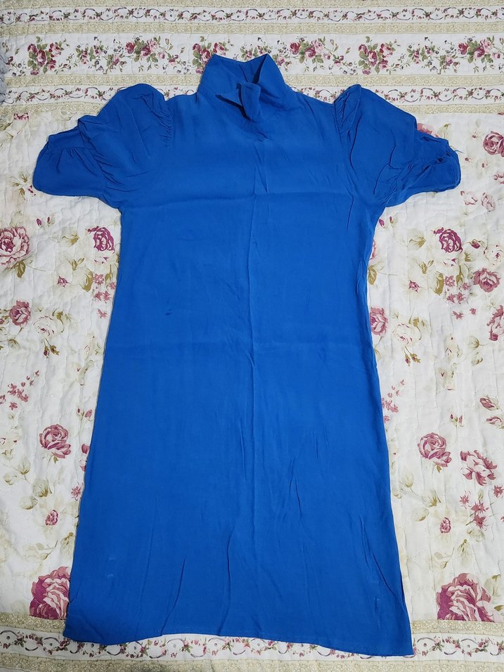 Mavi Kadın Elbisesi - Görsel 2