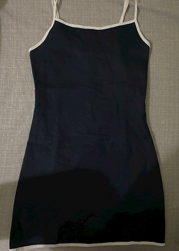 Siyah Yüksek Yakalı Kadın Midi Elbise - Görsel 3