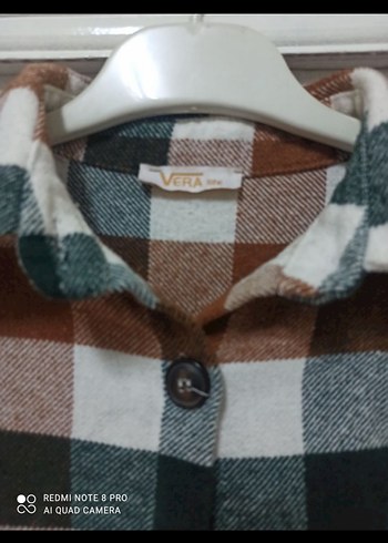 Düğmeli Kadın oduncu Gömlek - Görsel 4