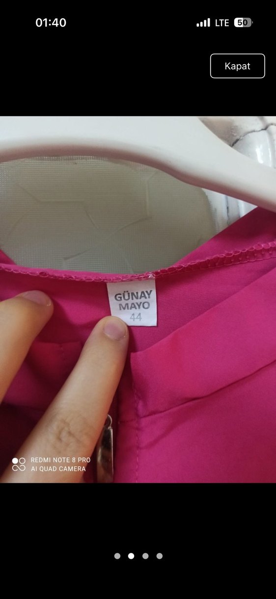 Uzun Pembe Kadın haşema - Görsel 2