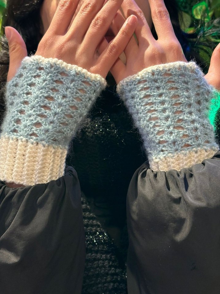 Turkuaz Parmaksız Eldiven - Görsel 2