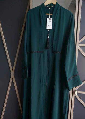 Zümrüt Yeşili Abaya Ferace - Görsel 3