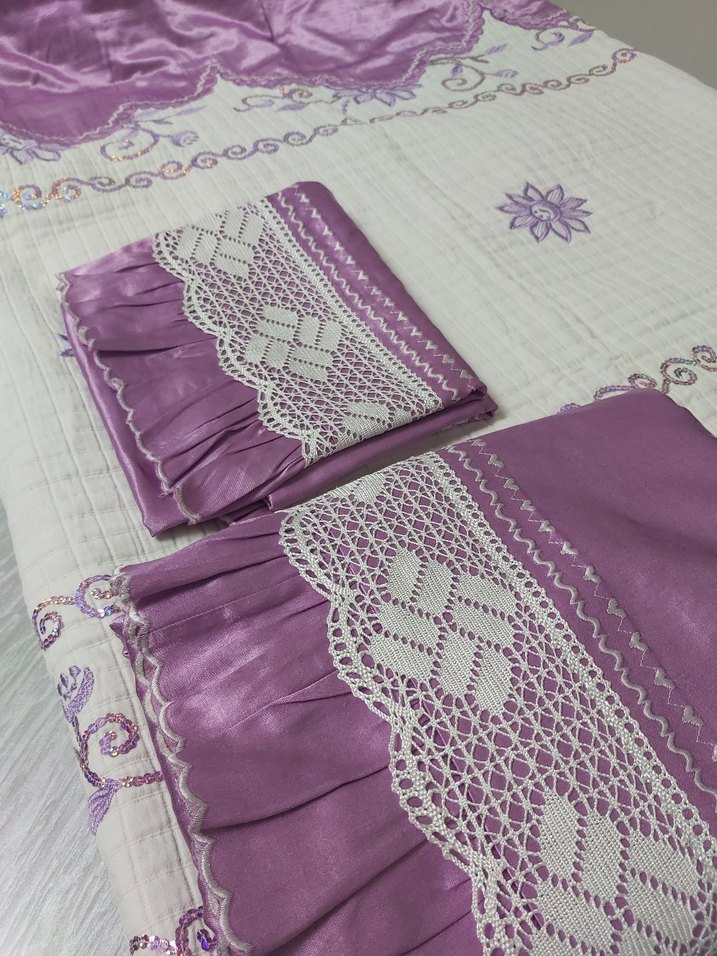 Saten Dantelli Pike Takımı - Görsel 3