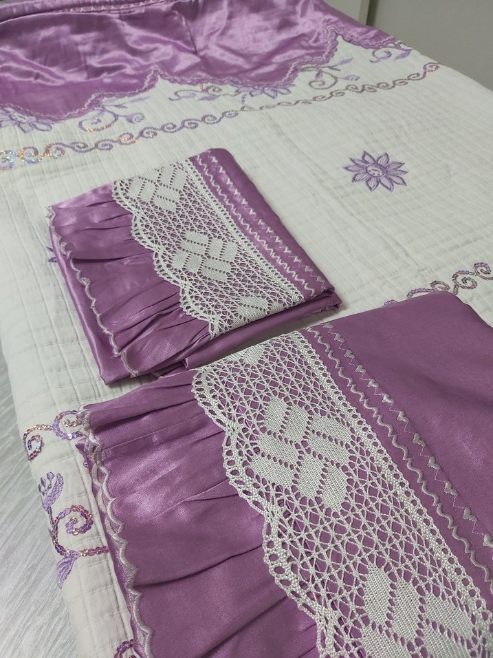 Saten Dantelli Pike Takımı - Görsel 2