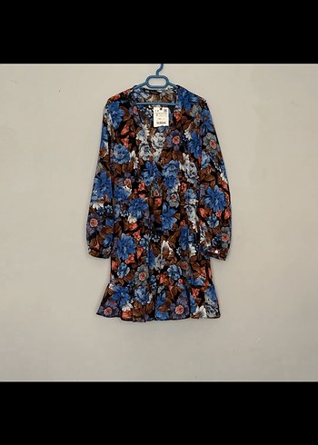 Çiçek Desenli zara elbise - Görsel 3