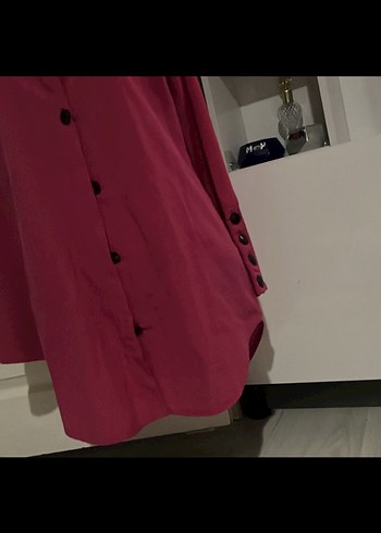 Düğmeli Uzun Kollu Kadın gömlek - Görsel 2