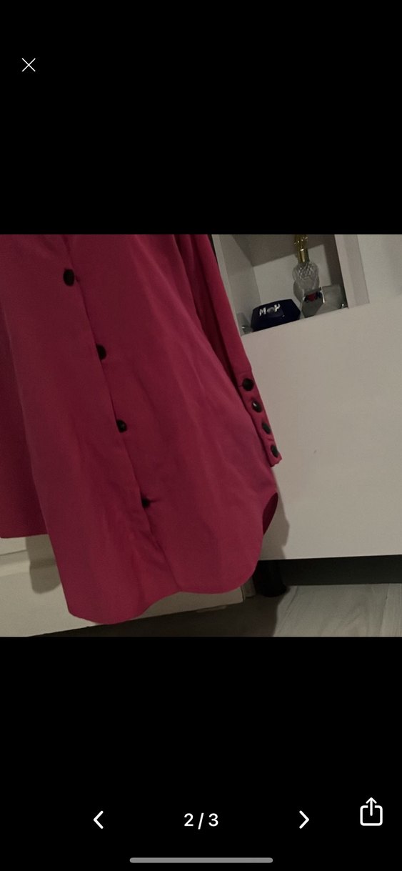 Düğmeli Uzun Kollu Kadın gömlek - Görsel 2