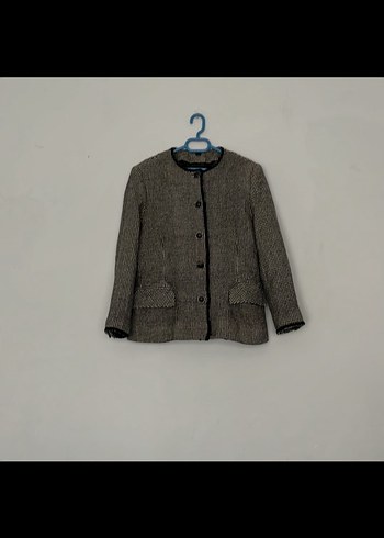 Düğmeli Midi Kadın ceket - Görsel 4