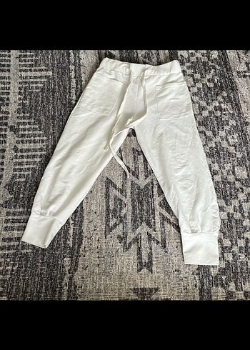 Beyaz Kadın Rahat Kesim Eşofman - Görsel 2