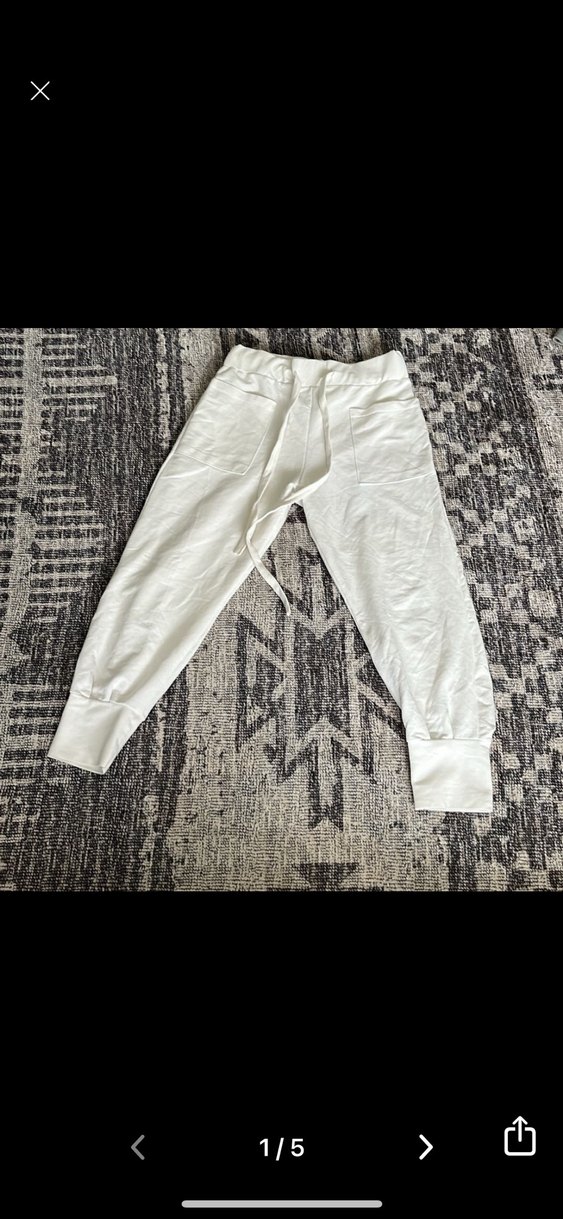 Beyaz Kadın Rahat Kesim Eşofman - Görsel 2