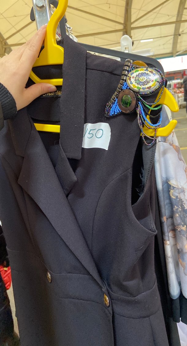 Siyah kolsuz yelek - Görsel 2