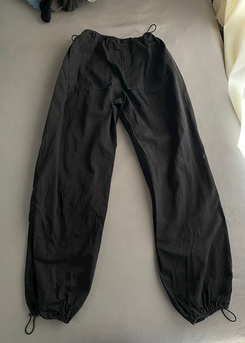 Siyah paraşüt pantolon - Görsel 2