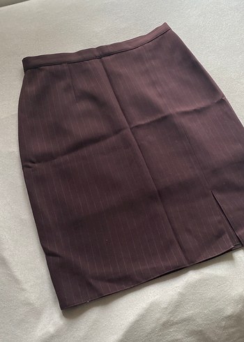 Bordo Midi Kalem Etek - Görsel 3