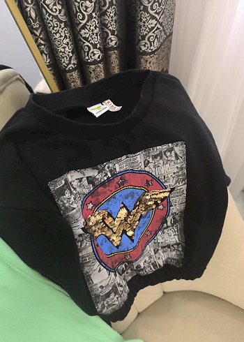 Yeşil Batik Desenli Salaş Kadın Pantolon - Görsel 6