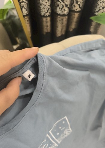 Erkek Mavi Baskılı Kısa Kollu Tişört - Görsel 4