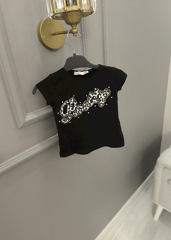 Siyah Kız Çocuk Tişörtü - Görsel 4
