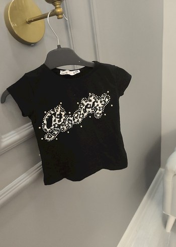Siyah Kız Çocuk Tişörtü - Görsel 2