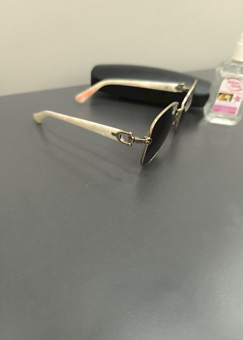 Beyaz Parlak Kadın Güneş Gözlüğü - Görsel 6