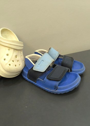 Mavi Erkek Çocuk Cırt Cırtlı Terlik - Görsel 2