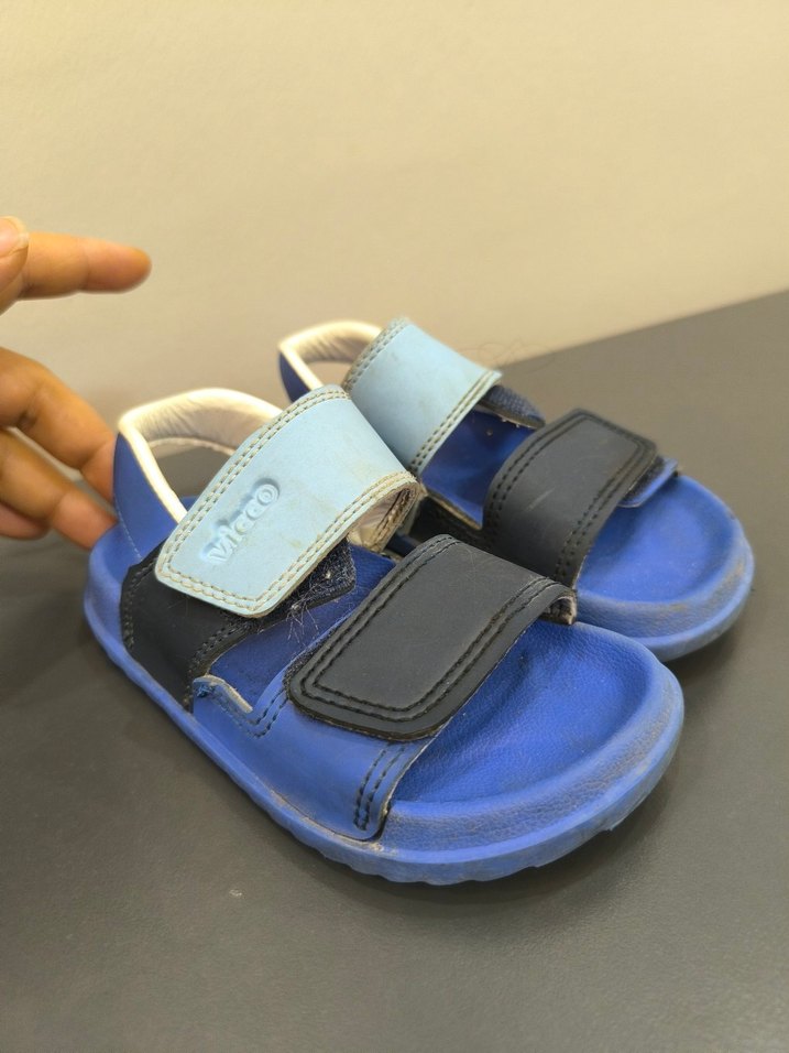 Mavi Erkek Çocuk Cırt Cırtlı Terlik - Görsel 5