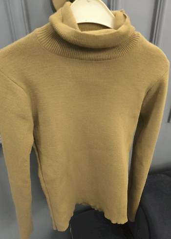 Bej Kadın İnce Triko Balıkçı Yaka Kazak - Görsel 5