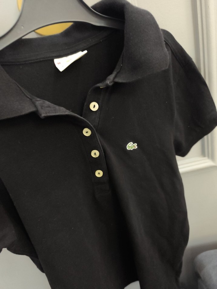 Düğmeli Siyah Erkek Polo Tişört - Görsel 3