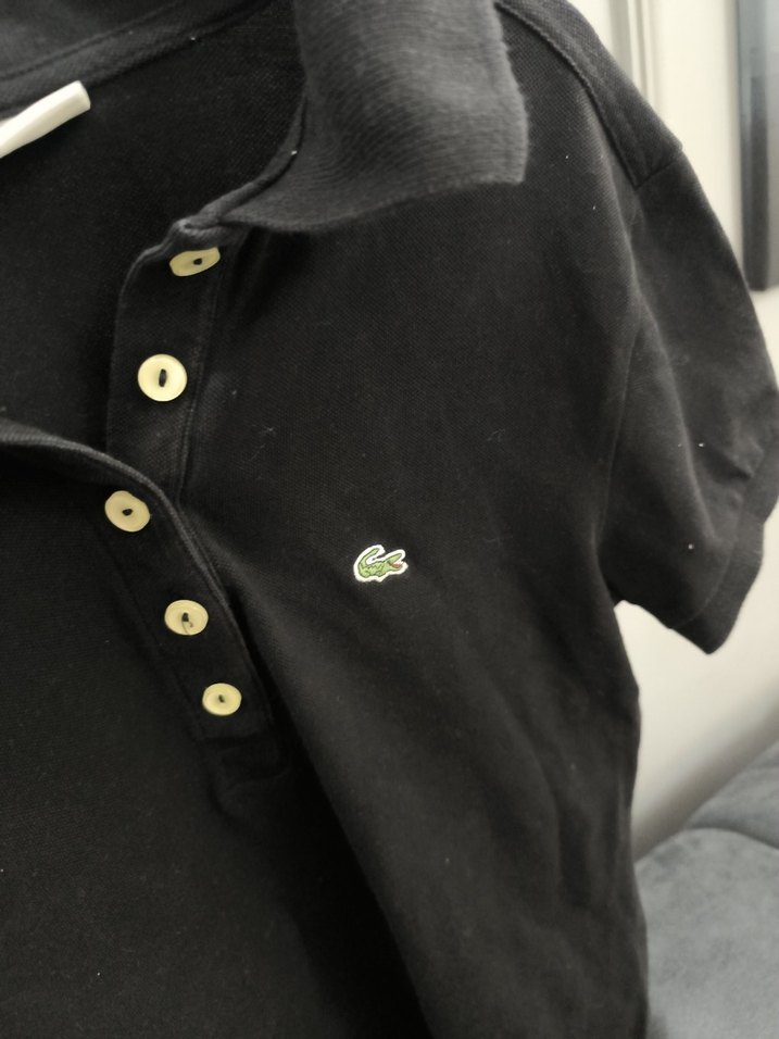 Düğmeli Siyah Erkek Polo Tişört - Görsel 4