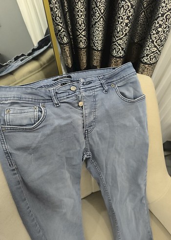 Gri Erkek Denim Pantolon Regular Fit - Görsel 7