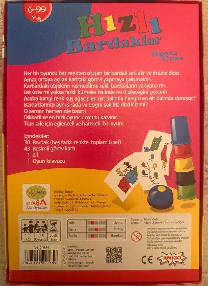 Hızlı Bardaklar - Çok Renkli Eğitici Oyuncak - Görsel 2