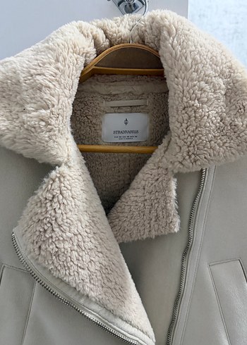 Vizon Renkli Süet Kürklü Kadın Ceket - Görsel 3