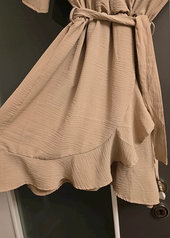 Bej Mini Kadın Elbise - Görsel 2