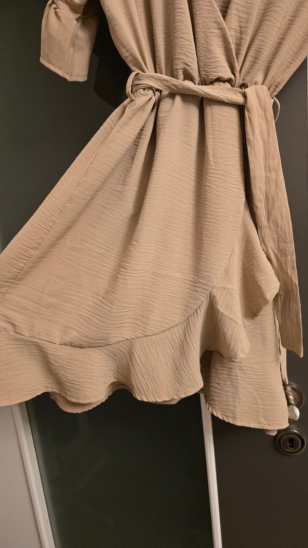 Bej Mini Kadın Elbise - Görsel 2