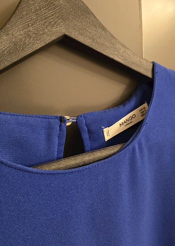 Uzun Kollu Mavi Salaş Tunik - Görsel 3