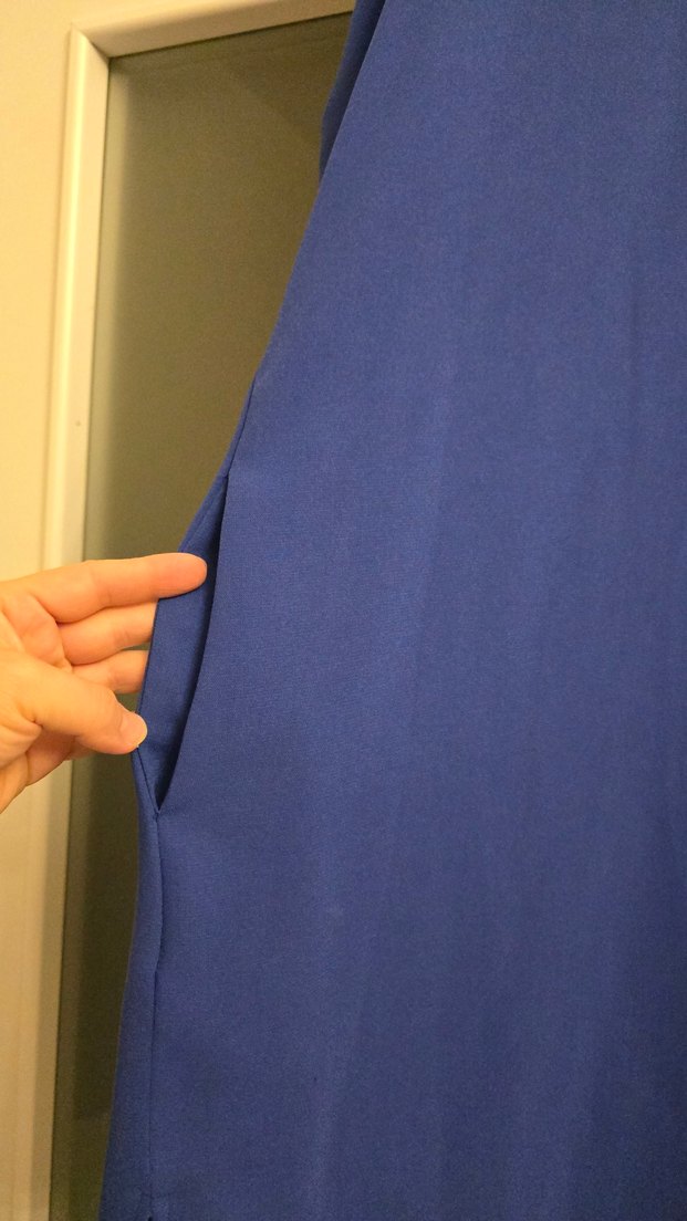 Uzun Kollu Mavi Salaş Tunik - Görsel 4