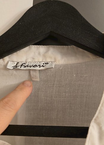 Nakışlı Beyaz KadınGömlek - Görsel 3