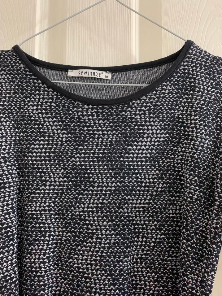 Uzun Kollu Gri Yılan Desenli Kemerli Elbise - Görsel 2