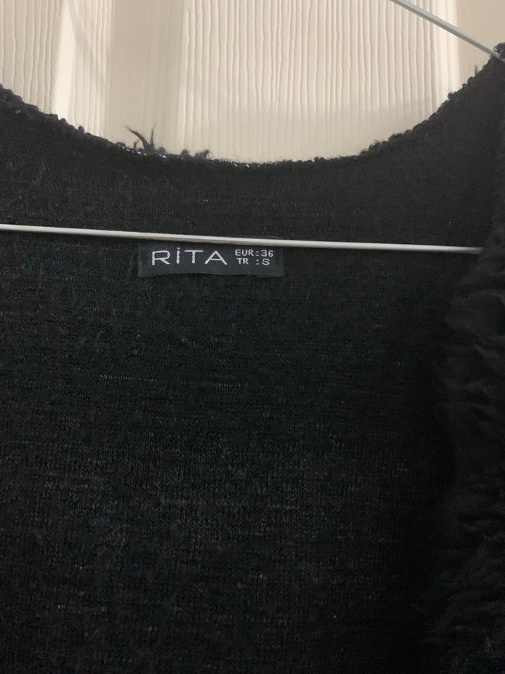 Siyah Kürklü Midi Kadın Yelek - Görsel 3