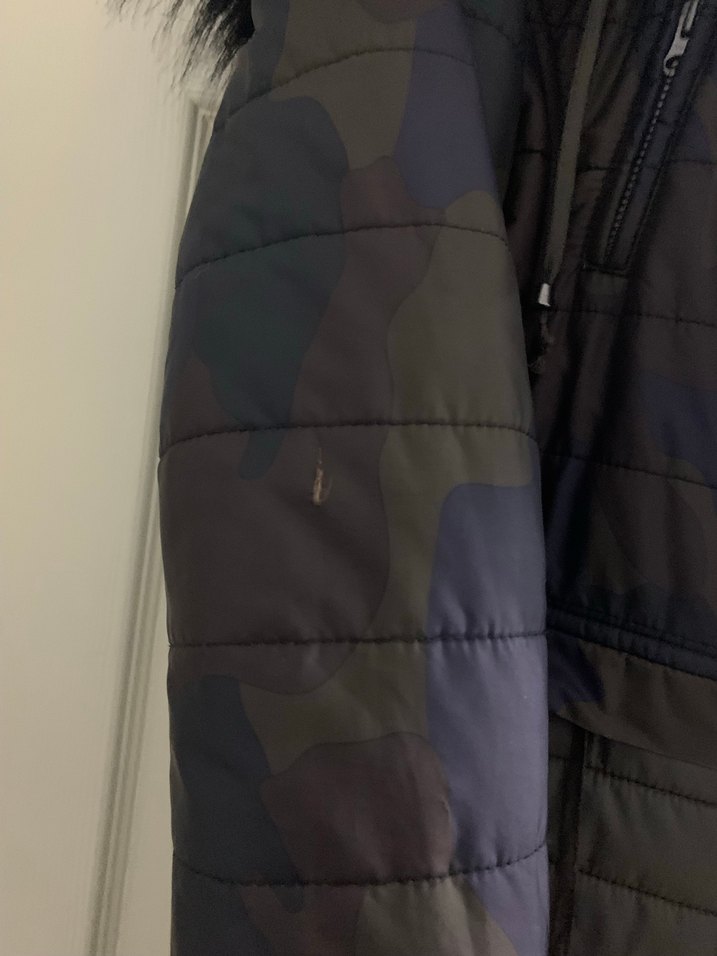 Siyah Kadın Uzun Kürklü Kaban - Görsel 5