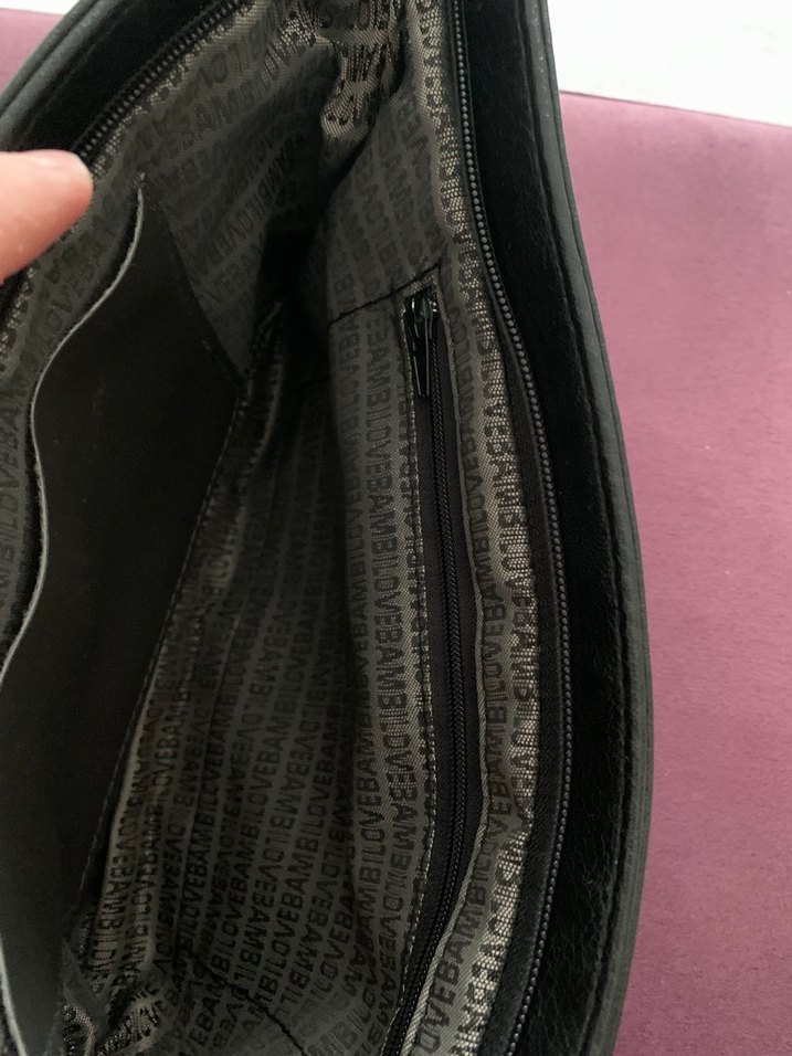 Siyah büyük portföy çanta - Görsel 2