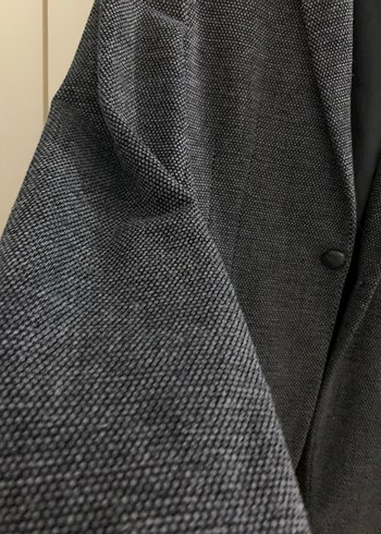 Gri Erkek Regular Fit Düğmeli  Elbise Ceketi - Görsel 2