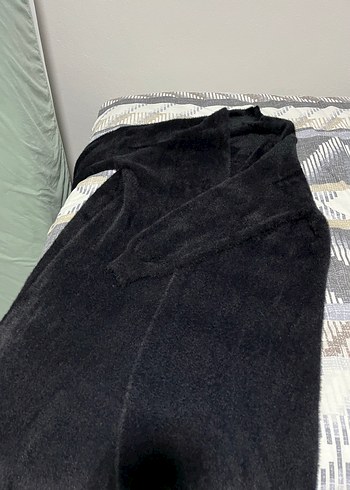 Kadın Siyah Uzun Kollu İnce Kesim Hırka - Görsel 2