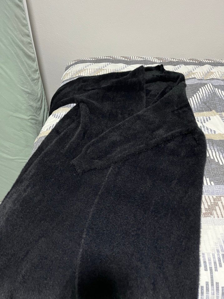 Kadın Siyah Uzun Kollu İnce Kesim Hırka - Görsel 2