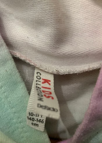 Kadın Çok Renkli Kapüşonlu Batik Sweatshirt - Görsel 3