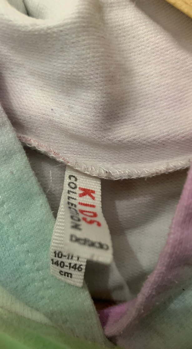 Kadın Çok Renkli Kapüşonlu Batik Sweatshirt - Görsel 3